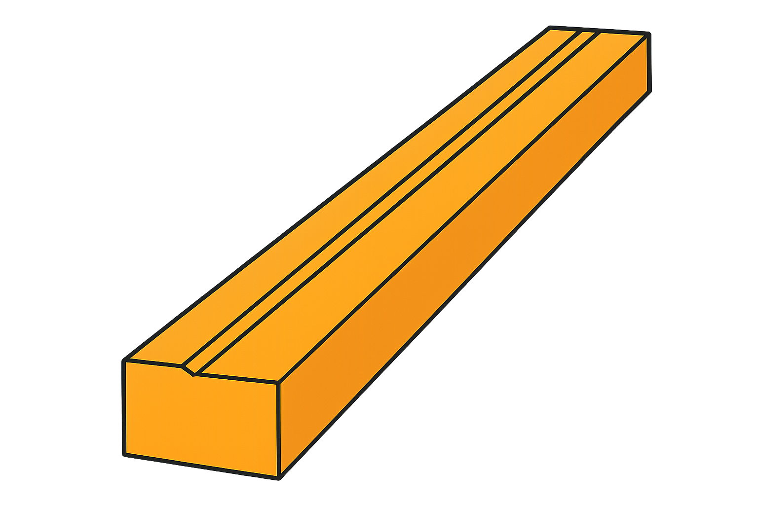 Example of wood brickmould (exterior casing) profile